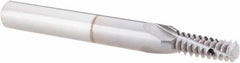Vargus - 1/4-20, 7/16-20, 1/2-20, 3/4-20, 1-20 UNC, UNEF, UNF, 0.192" Cutting Diam, 3 Flute, Solid Carbide Helical Flute Thread Mill - Internal Thread, 0.525" LOC, 2.244" OAL, 1/4" Shank Diam - Industrial Tool & Supply