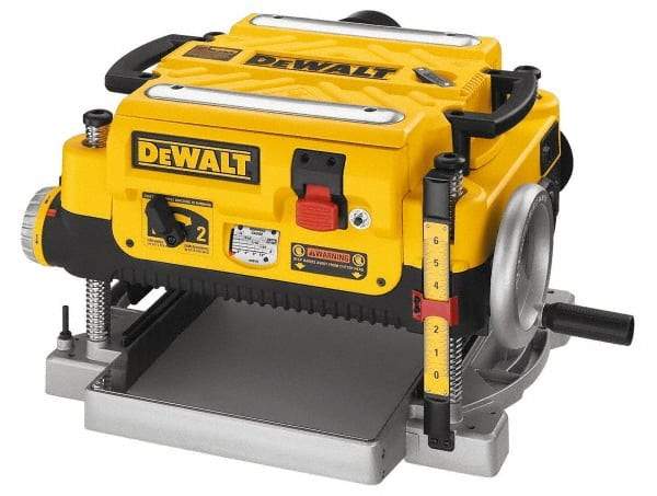 DeWALT - 15 Amp, 10,000 and 20,000 RPM, Bench Planer - 1/8 Inch Depth of Cut, 13 Inch Wide, 6 Inch Depth Capacity - Industrial Tool & Supply