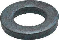 Metric Blue - M10 Screw, Alloy Steel Standard Flat Washer - 11.51mm ID x 20mm OD, 3mm Thick - Industrial Tool & Supply