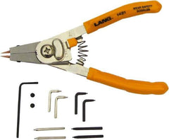 Lang - Standard Jaw, Snap Ring Plier - 1" OAL, Internal & External Snap Ring - Industrial Tool & Supply