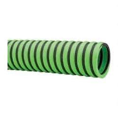 Continental ContiTech - -20 to 180°F, 1-1/2" Inside x 1.78" Outside Diam, Thermoplastic Liquid Suction & Discharge Hose - Green & Black, 100' Long, 29 Vacuum Rating, 50 psi Working & 150 psi Brust Pressure - Industrial Tool & Supply