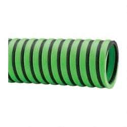 Continental ContiTech - -20 to 180°F, 2 Inch Inside x 2.4 Inch Outside Diameter, Thermoplastic Liquid Suction and Discharge Hose - Green and Black, 100 Ft. Long, 29 Vacuum Rating, 50 psi Working and 150 psi Brust Pressure - Industrial Tool & Supply