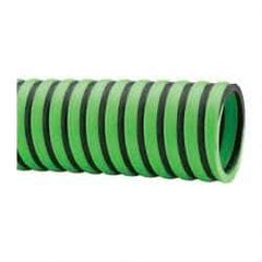 Continental ContiTech - -20 to 180°F, 2 Inch Inside x 2.4 Inch Outside Diameter, Thermoplastic Liquid Suction and Discharge Hose - Green and Black, 100 Ft. Long, 29 Vacuum Rating, 50 psi Working and 150 psi Brust Pressure - Industrial Tool & Supply