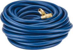 Continental ContiTech - 1/4" ID x 1/2" OD 50' Long Multipurpose Air Hose - MNPT x MNPT Ends, 300 Working psi, -10 to 158°F, 1/4" Fitting, Blue - Industrial Tool & Supply