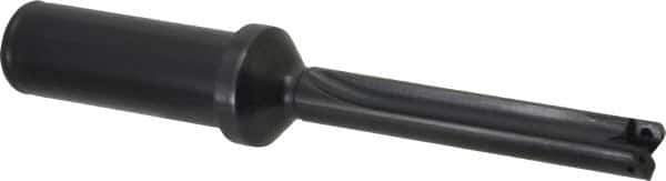 Allied Machine and Engineering - Series Z, 7/16 to 1/2" Diam, 3/4" Diam Straight Shank with Flange, Straight Flute Spade Drill - 2-3/8" Max Depth, 3-5/8" Body Length, 5-9/16" OAL, Standard Length, Through Coolant - Industrial Tool & Supply