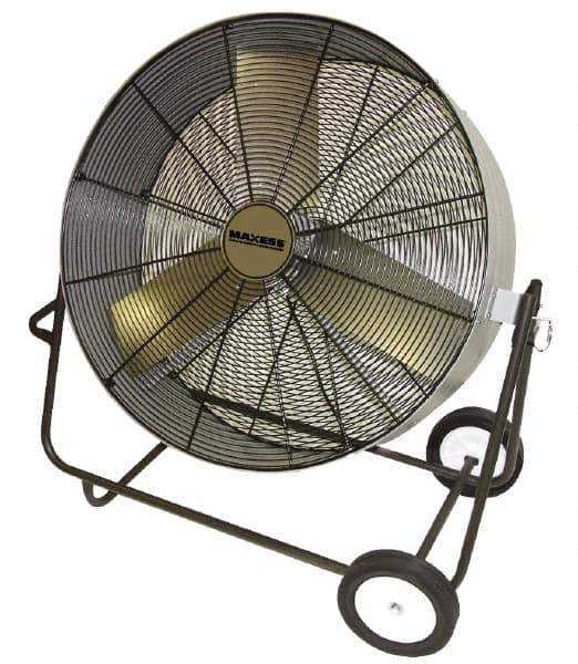 TPI - 30" Blade, Direct Drive, 1/4 hp, 4,400 & 3,800 CFM, Floor Style Blower Fan - 2.5 Amps, 120 Volts, 2 Speed, Single Phase - Industrial Tool & Supply