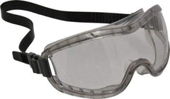 MCR Safety - Size Universal, Clear Polycarbonate Anti-Fog & Scratch Resistant Lens, Safety Goggles - Indirect Vent, Gray Plastic Frame - Industrial Tool & Supply