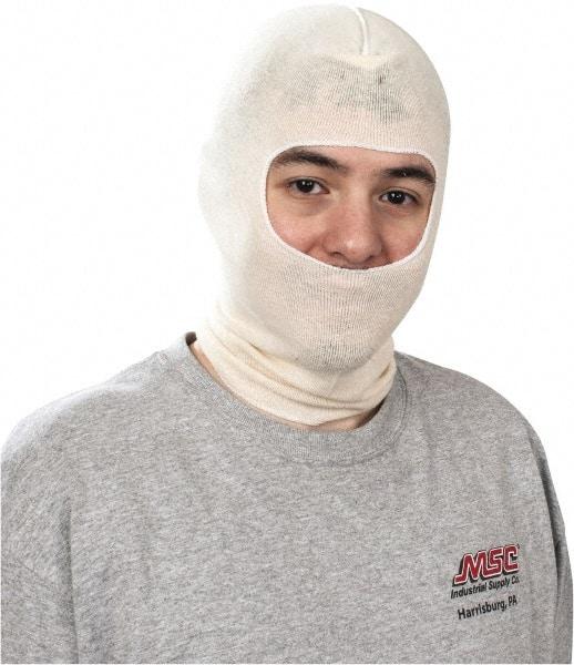 Allegro - Universal Size, Cotton Hood - White - Industrial Tool & Supply