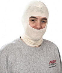 Allegro - Universal Size, Cotton Hood - White - Industrial Tool & Supply