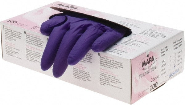 MAPA Professional - Size XL, 6 mil, Medical Grade, Powder Free Natural Rubber, Nitrile, Neoprene Blend Disposable Gloves - Industrial Tool & Supply