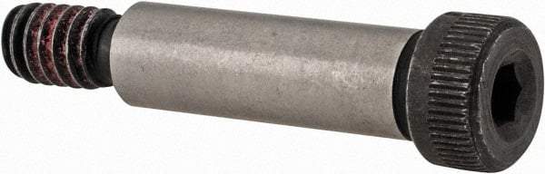 Value Collection - 5/16" Shoulder Diam x 1" Shoulder Length, 1/4-20 UNC, Hex Socket Shoulder Screw - 4140 Alloy Steel with Nylon Locking Patch, 7/32" Head Height x 7/16" Head Diam - Industrial Tool & Supply