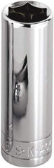 SK - 9/32", 1/4" Drive, Deep Hand Socket - 6 Points, Steel, Chrome Finish - Industrial Tool & Supply