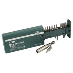 Torx Bit Selector Set T5-T30, Magnetic 1/4″ Bit Holder in Plastic Storage Box - Industrial Tool & Supply
