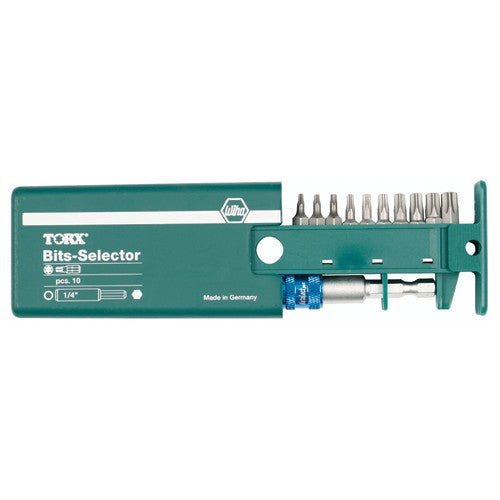 Torx Bit Selector Set T7-T40, Magnetic 1/4″ Bit Holder in Plastic Storage Box - Industrial Tool & Supply