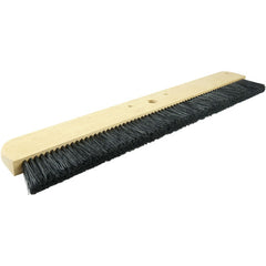 24″ Cement Finishing Brush, Wood Block, Black Polypropylene Fill, 2-1/4″ Trim - Industrial Tool & Supply