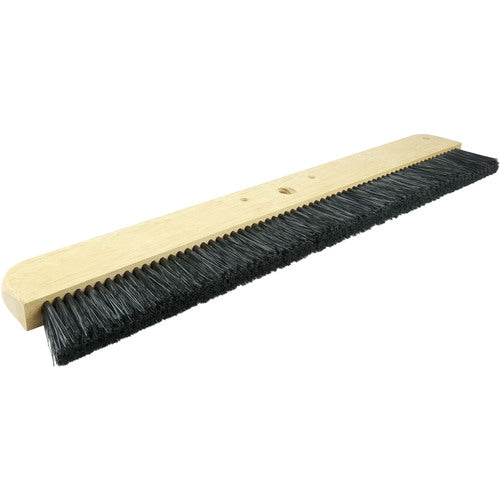 24″ Cement Finishing Brush, Wood Block, Black Polypropylene Fill, 3-1/4″ Trim - Industrial Tool & Supply