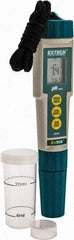 Extech - 0 to 14 pH, pH Meter - Flat Surface pH Meter Probe, Accurate up to 0.01 pH - Industrial Tool & Supply