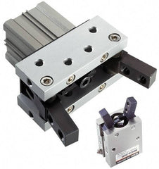 SMC PNEUMATICS - M3x0.5 Double Action Air Gripper - Internal & External Parallel Gripper, 29 to 102 psi - Industrial Tool & Supply