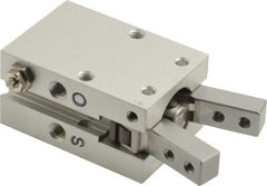 SMC PNEUMATICS - M5x0.8 Double Action Air Gripper - Internal & External Angular Gripper, 15 to 87 psi - Industrial Tool & Supply