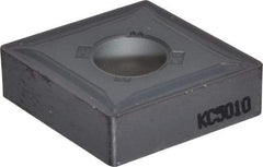Kennametal - CNMG642 MP Grade KC5010 Carbide Turning Insert - TiAlN Finish, 80° Diamond, 3/4" Inscr Circle, 1/4" Thick, 1/32" Corner Radius - Industrial Tool & Supply