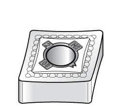 Kennametal - CNMG642 MS Grade KC5525 Carbide Turning Insert - TiAlN Finish, 80° Diamond, 3/4" Inscr Circle, 1/4" Thick, 1/32" Corner Radius - Industrial Tool & Supply