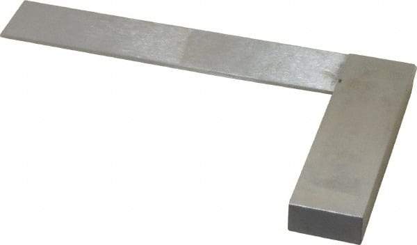 SPI - 4" Blade Length, 3" Base Length Spring Steel Square - 0.0006" (Parallel) & 0.0012" (Square) Accuracy - Industrial Tool & Supply