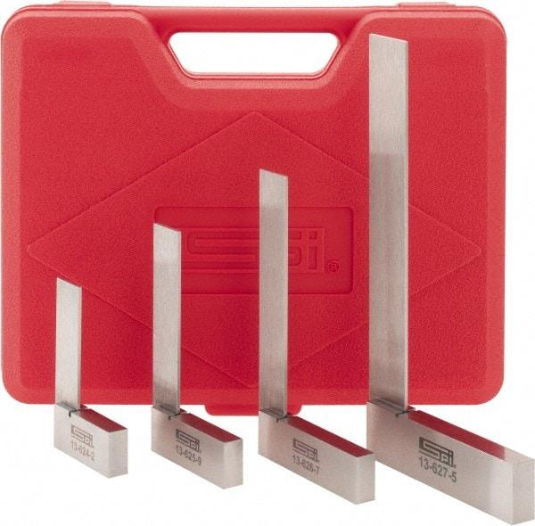 SPI - 4 Piece, 2, 2-1/2, 3, 4 Inch Base Length, 2, 3, 4, 6 Inch Blade Length, Square Set - Industrial Tool & Supply
