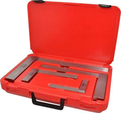 SPI - 4 Piece, 3, 4, 5-1/2, 7-1/2 Inch Base Length, 4, 6, 9, 12 Inch Blade Length, Square Set - Industrial Tool & Supply