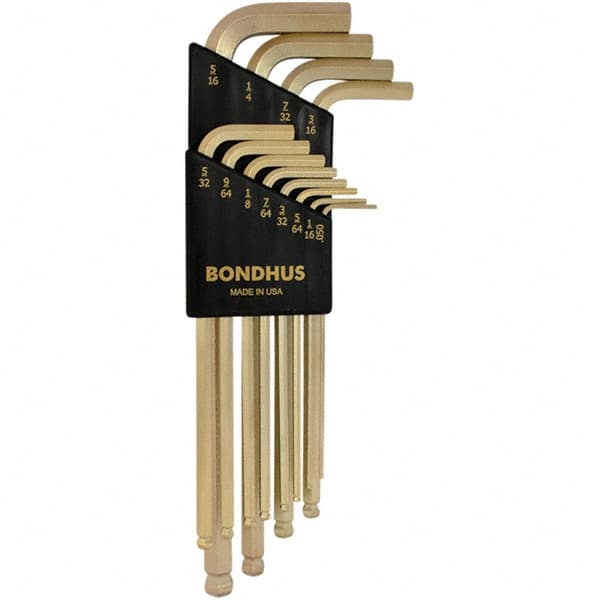 Bondhus - Hex Key Sets Tool Type: Hex Handle Type: L-Key Long Arm - Industrial Tool & Supply