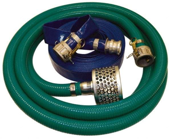 Alliance Hose & Rubber - Suction and Discharge Pump Hose Kits - For Use with 2 Inch Pumps with Cam and Groove Couplings - Industrial Tool & Supply