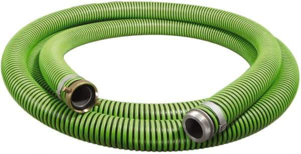 Alliance Hose & Rubber - -40 to 180°F, 3" Inside x 3.47" Outside Diam, Thermoplastic Rubber with Polyethylene Helix Liquid Suction & Discharge Hose - Green & Black, 20' Long, 29 Vacuum Rating, 45 psi Working & 150 psi Brust Pressure - Industrial Tool & Supply