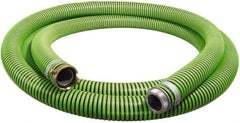 Alliance Hose & Rubber - -40 to 180°F, 2" Inside x 2.4" Outside Diam, Thermoplastic Rubber with Polyethylene Helix Liquid Suction & Discharge Hose - Green & Black, 20' Long, 29 Vacuum Rating, 50 psi Working & 150 psi Brust Pressure - Industrial Tool & Supply