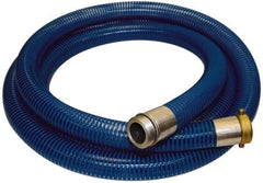 Alliance Hose & Rubber - -40 to 150°F, 3" Inside x 3.4" Outside Diam, PVC Liquid Suction & Discharge Hose - Transparent Blue, 20' Long, 29 Vacuum Rating, 65 psi Working Pressure - Industrial Tool & Supply