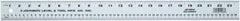 Johnson Level & Tool - 72" Long, 1/8, 1/16" and 2mm Graduation, Aluminum Rule - English/Metric Graduation Style, Gray, Anodized Finish - Industrial Tool & Supply