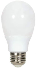 Value Collection - 9 Watt Fluorescent Residential/Office Medium Screw Lamp - 2,700°K Color Temp, 450 Lumens, A19, 6,000 hr Avg Life - Industrial Tool & Supply