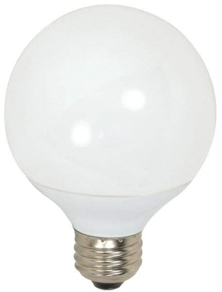 Value Collection - 9 Watt Fluorescent Decorative Medium Screw Lamp - 2,700°K Color Temp, 500 Lumens, G25, 10,000 hr Avg Life - Industrial Tool & Supply