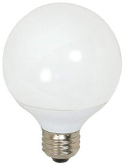 Value Collection - 9 Watt Fluorescent Decorative Medium Screw Lamp - 2,700°K Color Temp, 500 Lumens, G25, 10,000 hr Avg Life - Industrial Tool & Supply