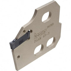 Iscar - Neutral Cut, 1/8" Insert Width, Cutoff & Grooving Support Blade for Indexables - 0.094" Head Projection - Industrial Tool & Supply