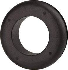 Made in USA - 1-3/4" OD, 1/2" Thick Military Specification Grommet - Buna-N Rubber, 1-3/8" Slot Diam x 1/8" Slot Width - Industrial Tool & Supply
