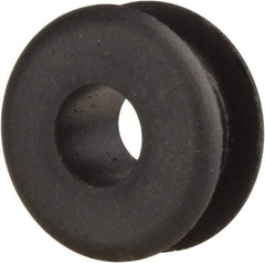 Made in USA - 5/8" OD, 5/16" Thick Military Specification Grommet - Buna-N Rubber, 7/16" Slot Diam x 3/16" Slot Width - Industrial Tool & Supply
