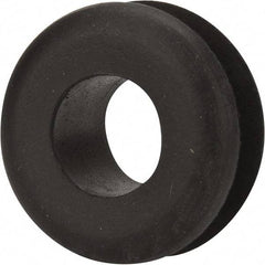 Made in USA - 15/16" OD, 7/16" Thick Military Specification Grommet - Buna-N Rubber, 11/16" Slot Diam x 3/16" Slot Width - Industrial Tool & Supply
