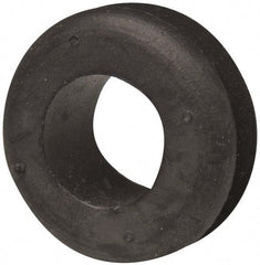 Made in USA - 1-5/16" OD, 11/16" Thick Military Specification Grommet - Buna-N Rubber, 1" Slot Diam x 1/4" Slot Width - Industrial Tool & Supply