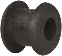 Made in USA - 7/16" OD, 3/8" Thick Military Specification Grommet - Buna-N Rubber, 5/16" Slot Diam x 1/4" Slot Width - Industrial Tool & Supply