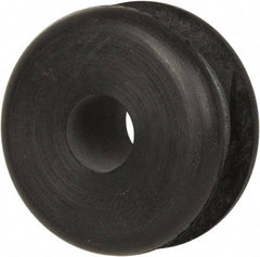 Made in USA - 1-1/16" OD, 1/2" Thick Military Specification Grommet - Buna-N Rubber, 13/16" Slot Diam x 1/4" Slot Width - Industrial Tool & Supply