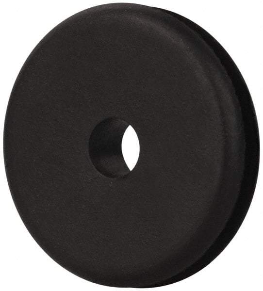 Made in USA - 7/8" OD, 3/16" Thick Military Specification Grommet - Buna-N Rubber, 5/8" Slot Diam x 1/16" Slot Width - Industrial Tool & Supply