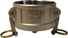 Dixon Valve & Coupling - 1-1/2" Stainless Steel Cam & Groove Suction & Discharge Hose Dust Cap For Use with Adapters - Part DC, 250 Max psi - Industrial Tool & Supply