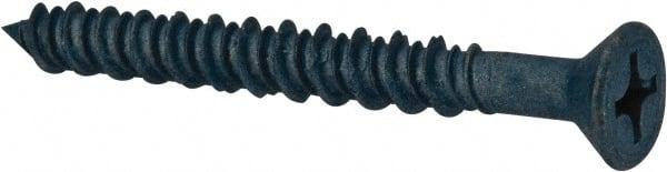 DeWALT Anchors & Fasteners - 1/4" Diam, 2-1/4" OAL, Phillips Drive, Concrete Screw & Masonry Fastener - Industrial Tool & Supply