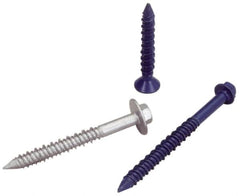 DeWALT Anchors & Fasteners - 3/16" Diam, 3-3/4" Length Under Head, Hex Drive, Concrete Screw & Masonry Fastener - Industrial Tool & Supply