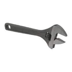 Paramount - 15/16" Jaw Capacity, 6" Standard Adjustable Wrench - Chrome Vanadium Steel, Black Finish - Industrial Tool & Supply
