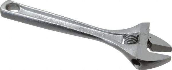 Paramount - 15/16" Jaw Capacity, 6" Standard Adjustable Wrench - Chrome Vanadium Steel, Chrome Finish - Industrial Tool & Supply